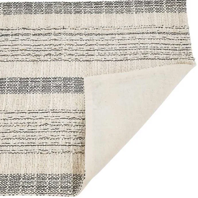 Online Kirklands Home Neutral Striped Woven Placemats, Set of 4