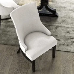 Hot Kirklands Home Neutral Wingback Dining Chairs, Set of 2 Ivory