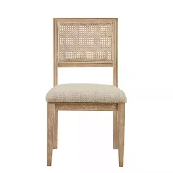 Sale Kirklands Home Neutral Woven Back Dining Chairs, Set of 2 Tan