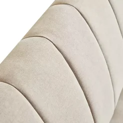 Best Kirklands Home Neutral Woven Channel Convertible Sofa Tan