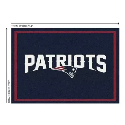 Clearance Kirklands Home New England Patriots Area Rug, 4x6 Black