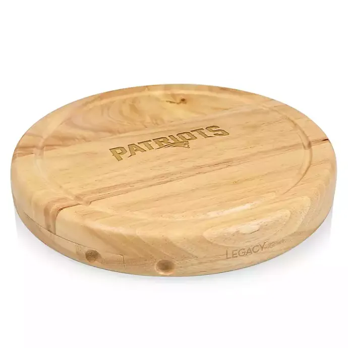 Hot Kirklands Home New England Patriots Cheese Board and Tool Set Tan
