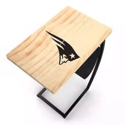 Best Kirklands Home New England Patriots Wood C-Table Tan