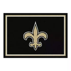 Best Kirklands Home New Orleans Saints Area Rug, 4x6 Black