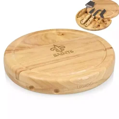 Clearance Kirklands Home New Orleans Saints Cheese Board and Tool Set Tan
