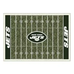 Hot Kirklands Home New York Jets Home Field Area Rug, 6x8 Green