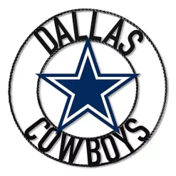 New Kirklands Home NFL Dallas Cowboys Wrought Iron Wall Plaque