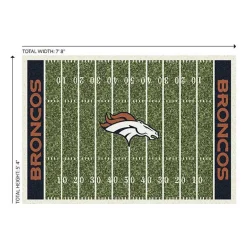 Sale Kirklands Home NFL Denver Broncos Home Field Area Rug, 6x8