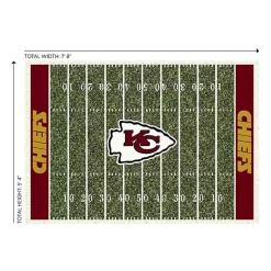 Outlet Kirklands Home NFL Kansas City Chiefs Home Field Area Rug, 6x8