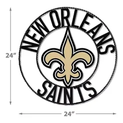 Discount Kirklands Home NFL New Orleans Saints Wrought Iron Wall Plaque