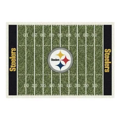 Discount Kirklands Home NFL Pittsburgh Steelers Home Field Area Rug, 6x8