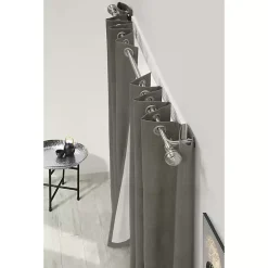 Best Kirklands Home Nickel Blackout Extendable Curtain Rod, 144 in.