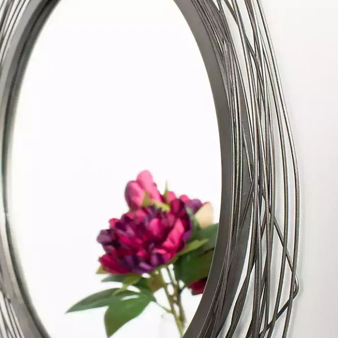 Best Kirklands Home Nixie Black Wire Wall Mirror