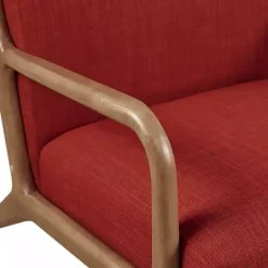 New Kirklands Home Nolan Mid-Century Modern Accent Chair Red