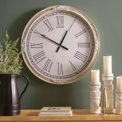 Discount Kirklands Home Norah Distressed Wood Wall Clock