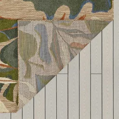 New Kirklands Home North Shore Botanical Outdoor Area Rug, 7x10 Multi