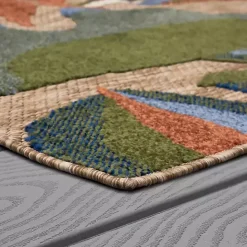 Online Kirklands Home North Shore Botanical Outdoor Area Rug, 9x12 Multi