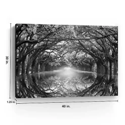 Hot Kirklands Home Oak Alley Reflection Giclee Canvas Art Print