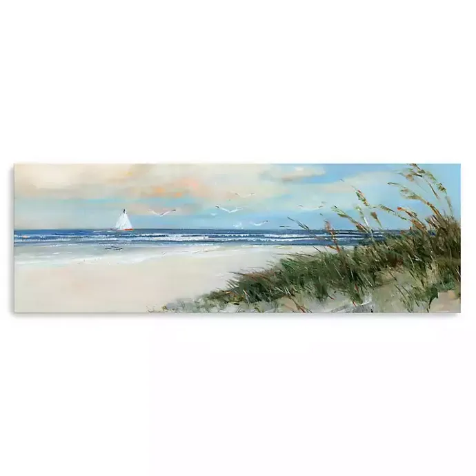 Discount Kirklands Home Oak Island Sunrise Canvas Art Print, 60x20 in.