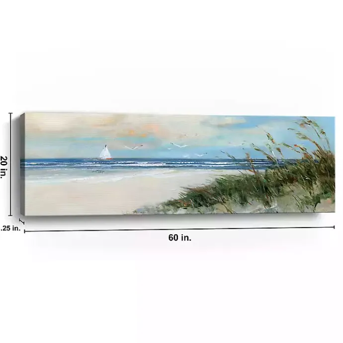 Discount Kirklands Home Oak Island Sunrise Canvas Art Print, 60x20 in.