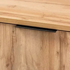 Discount Kirklands Home Oak Wood and Metal Sideboard Buffet