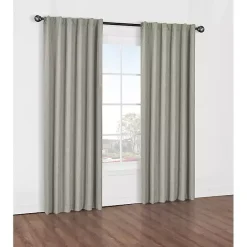 Discount Kirklands Home Oatmeal Baxter Blackout Curtain Panel, 95 in. Tan