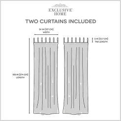 Discount Kirklands Home Oatmeal Braided 2-pc. Curtain Panel Set, 108 in.