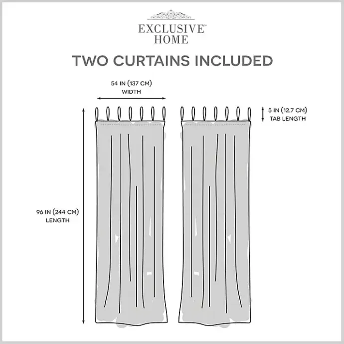 Online Kirklands Home Oatmeal Braided 2-pc. Curtain Panel Set, 96 in. Ivory