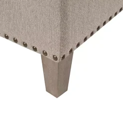 Outlet Kirklands Home Oatmeal Tufted Square Ottoman Tan