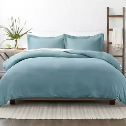 Sale Kirklands Home Ocean Solid 3-pc. Twin Duvet Cover Set Blue