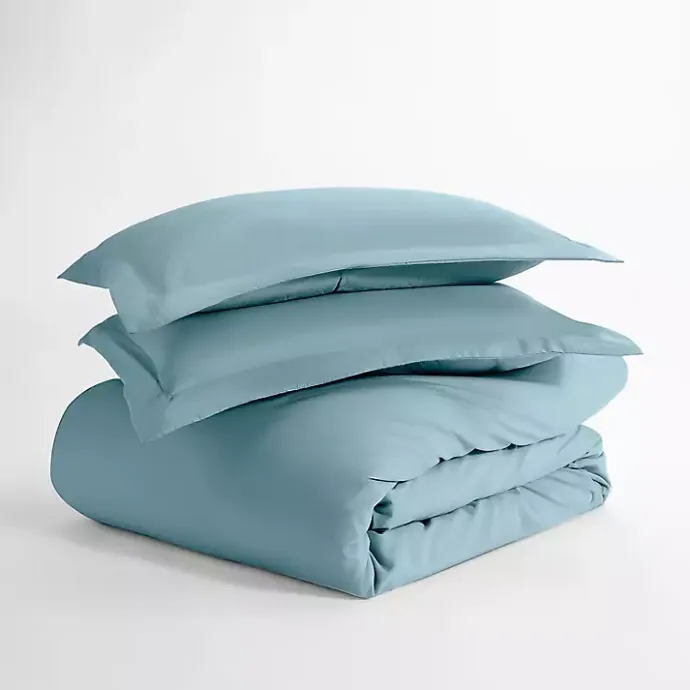 Sale Kirklands Home Ocean Solid 3-pc. Twin Duvet Cover Set Blue