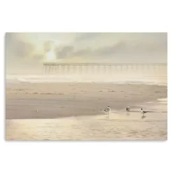 Hot Kirklands Home Ocean City Pier Canvas Art Print Tan