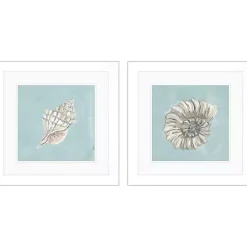 Kirklands Home Ocean Seashells I Framed Art Prints, Set of 2