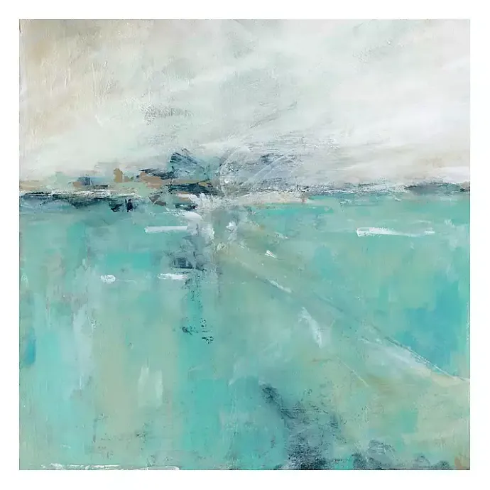 Best Kirklands Home Ocean's Expanse Giclee Canvas Art Print Blue
