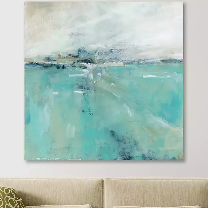 Best Kirklands Home Ocean's Expanse Giclee Canvas Art Print Blue
