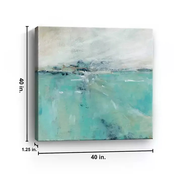Best Kirklands Home Ocean's Expanse Giclee Canvas Art Print Blue