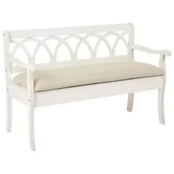 Clearance Kirklands Home Off-White Cartland Storage Bench
