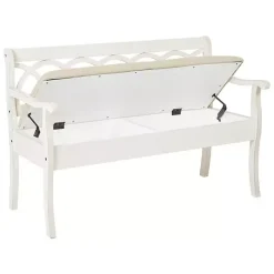 Clearance Kirklands Home Off-White Cartland Storage Bench