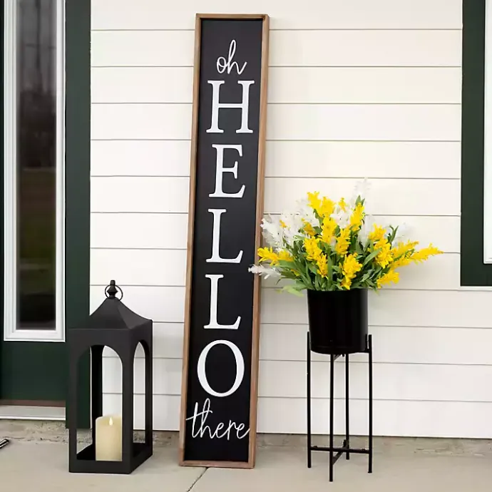 Discount Kirklands Home Oh Hello There Porch Board