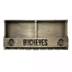 Kirklands Home Ohio State Reclaimed Wood Bar Shelf Gray