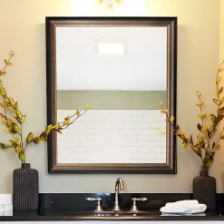 Sale Kirklands Home Oil Rubbed Bronze Beveled Framed Wall Mirror