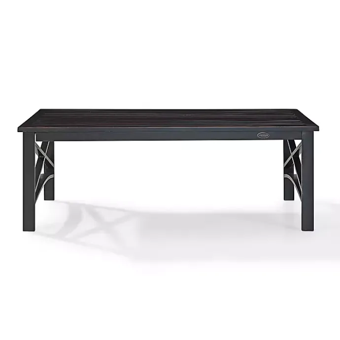 Kirklands Home Oiled Bronze Metal Dayton Outdoor Coffee Table Brown