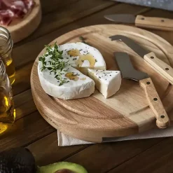 Sale Kirklands Home Ole Miss Cheese Board and Tool Set Tan