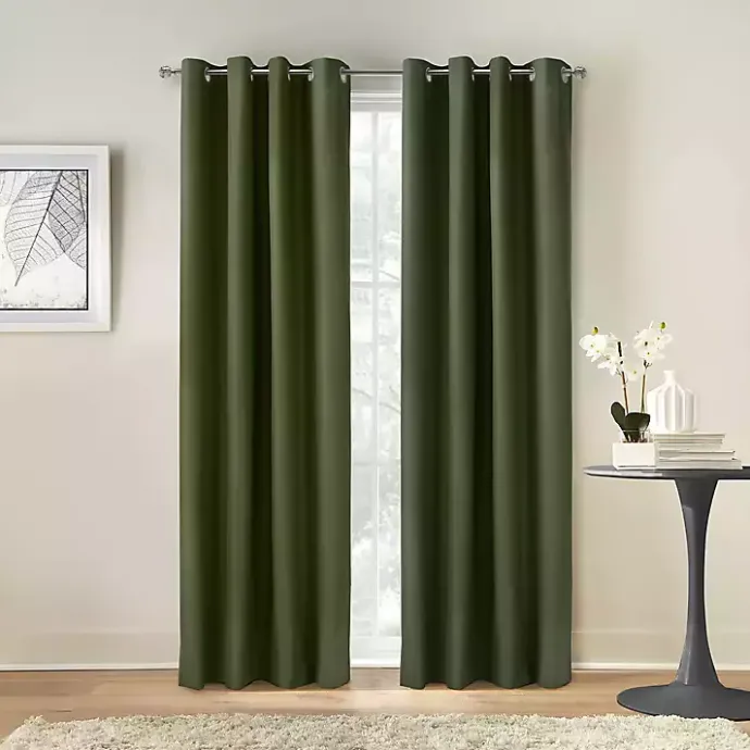 New Kirklands Home Olive Alpine Blackout Curtain Panel, 108 in. Green