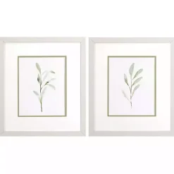 Sale Kirklands Home Olive Leaves Framed Art Prints, Set of 2