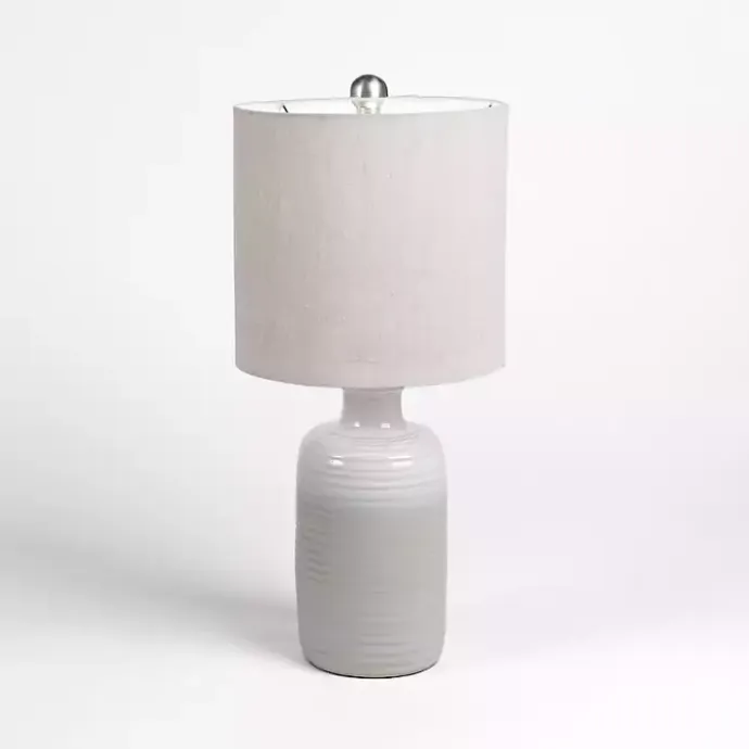 Discount Kirklands Home Ombre Ceramic Table Lamp Gray
