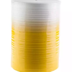 Clearance Kirklands Home Ombre Yellow Ripple Accent Table
