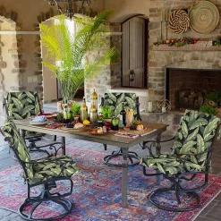 Clearance Kirklands Home Onyx Cebu Luxe Outdoor Dining Chair Cushion Black