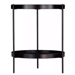 Sale Kirklands Home Onyx Rounded Modern Farmhouse Side Table