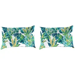 Outlet Kirklands Home Opal Vida Outdoor Lumbar Pillows, Set of 2 Green
